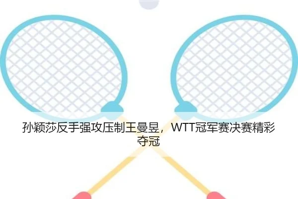 孙颖莎反手强攻压制王曼昱，WTT冠军赛决赛精彩夺冠